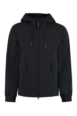 Technical fabric hooded jacket-0